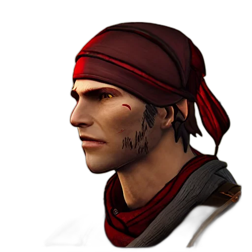 face, hat, staff, mask transparent PNG cut-out
