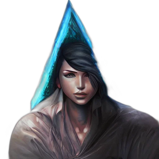 hat, crown, face, staff transparent PNG cut-out