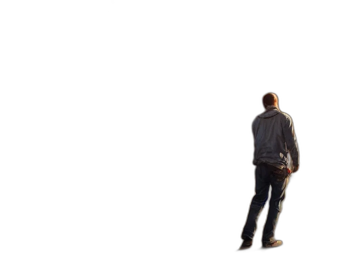 jacket, staff, weapon, robot transparent PNG cut-out