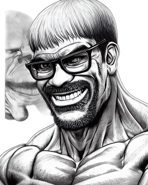 face, comic book art, cartoon, pencil sketch transparent PNG cut-out