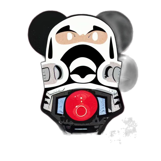 mask, cartoon, concept art, matt transparent PNG cut-out