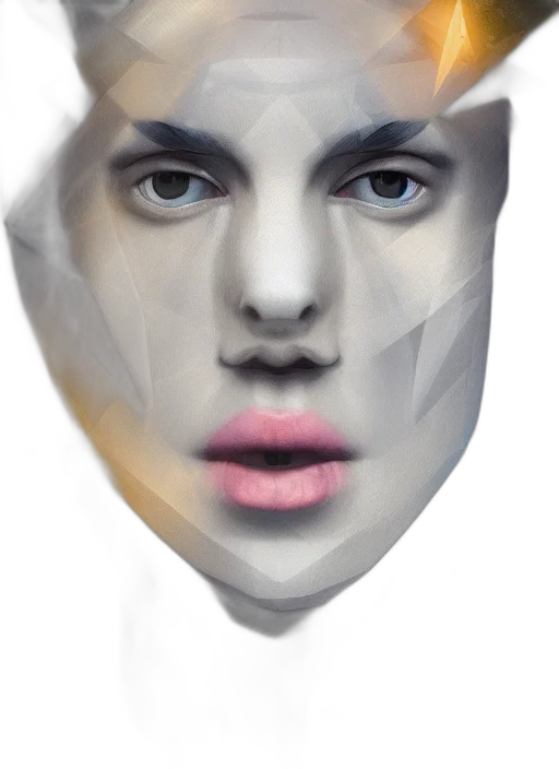 mask, face, creature, photorealistic transparent PNG cut-out