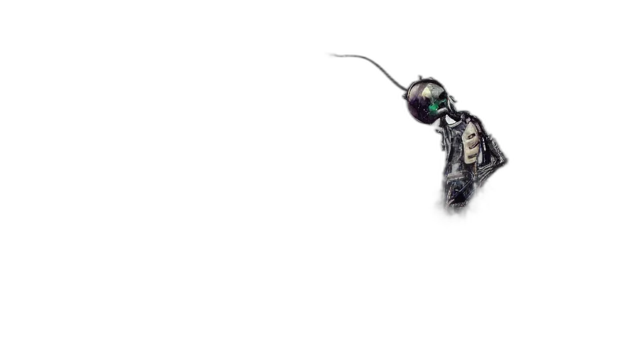 animal, creature, robot, staff transparent PNG cut-out