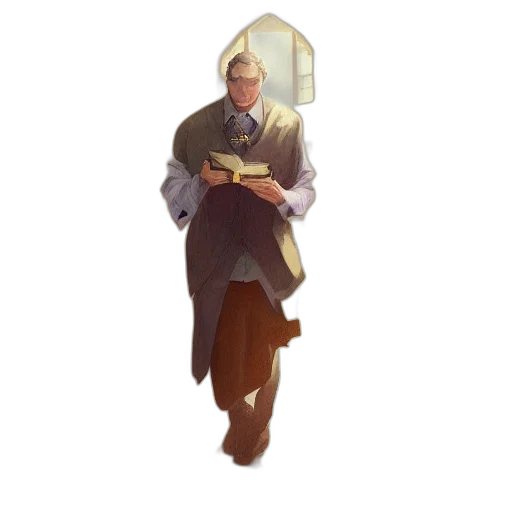jacket, staff, hat, umbrella transparent PNG cut-out