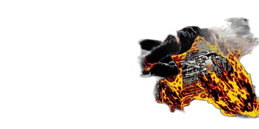 dragon, jacket, weapon, hair transparent PNG cut-out
