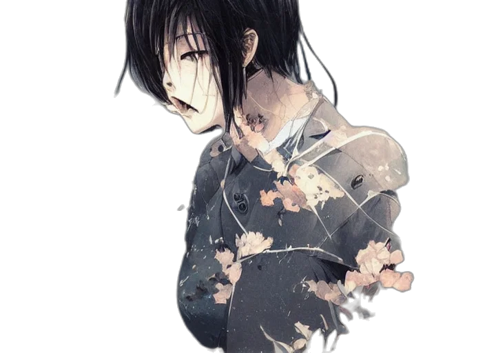flower, dress, creature, mask transparent PNG cut-out