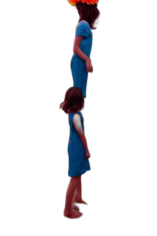 dress, staff, umbrella, shoes transparent PNG cut-out