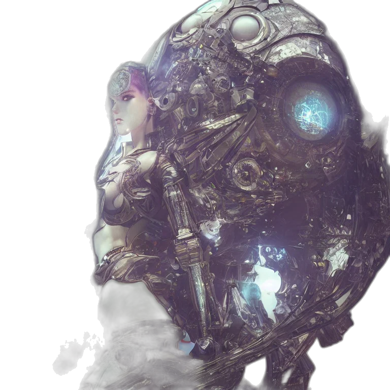 robot, mask, face, creature transparent PNG cut-out