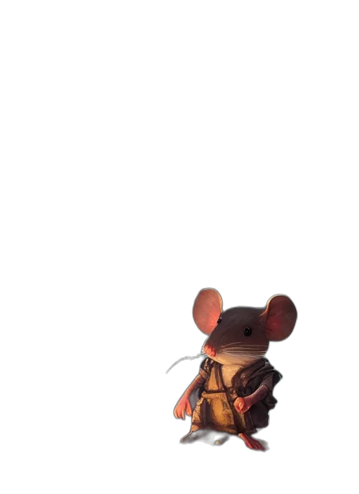 jacket, staff, animal, weapon transparent PNG cut-out