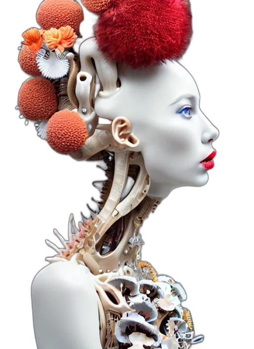 robot, jewelry, crown, cyberpunk transparent PNG cut-out