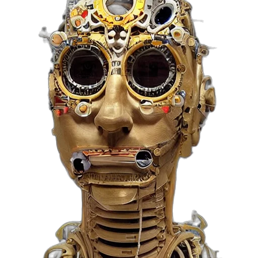 robot, mask, face, jewelry transparent PNG cut-out