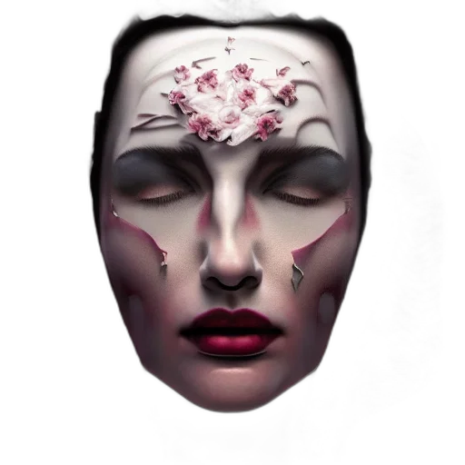 mask, face, crown, photorealistic transparent PNG cut-out