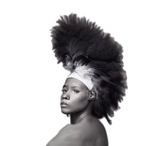 crown, hair, hat, staff transparent PNG cut-out