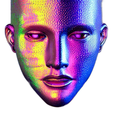 face, mask, robot, crown transparent PNG cut-out