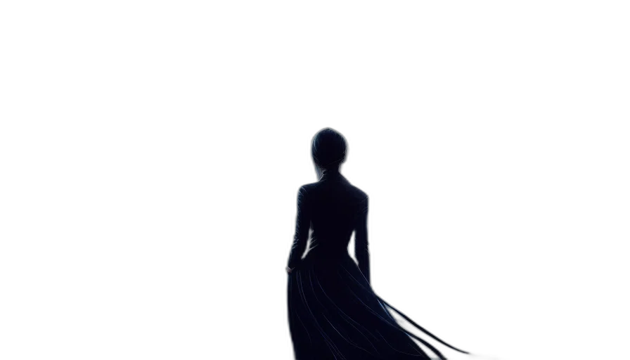 dress, crown, staff, creature transparent PNG cut-out