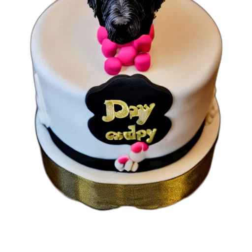hat, black, goldendoodle, birthday transparent PNG cut-out