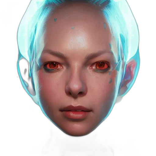 face, mask, robot, creature transparent PNG cut-out