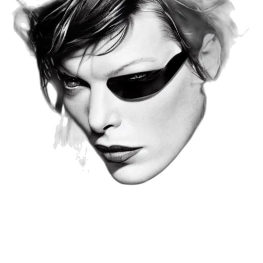 mask, face, photorealistic, pencil sketch transparent PNG cut-out