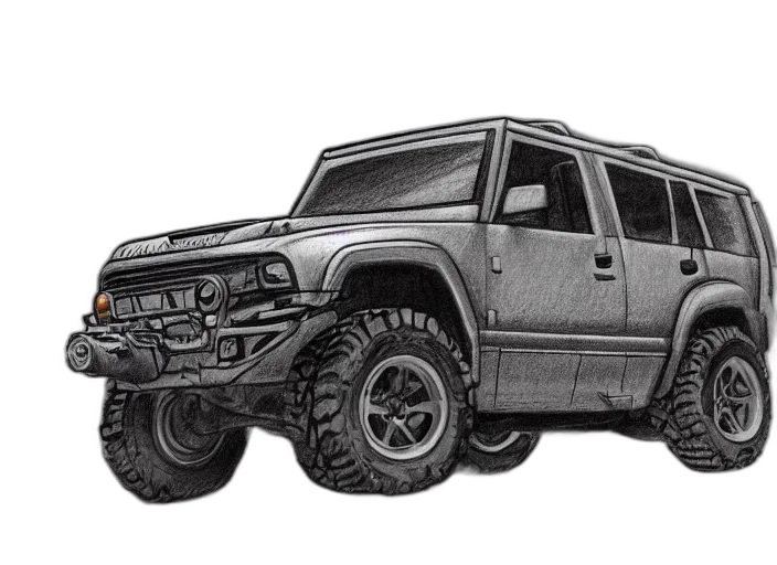 car, weapon, concept art, photorealistic transparent PNG cut-out