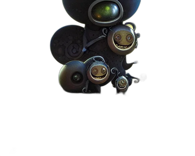 robot, mask, jewelry, staff transparent PNG cut-out