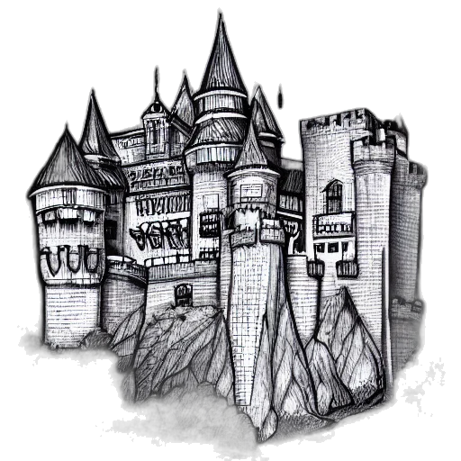 crown, building, concept art, fantasy art transparent PNG cut-out