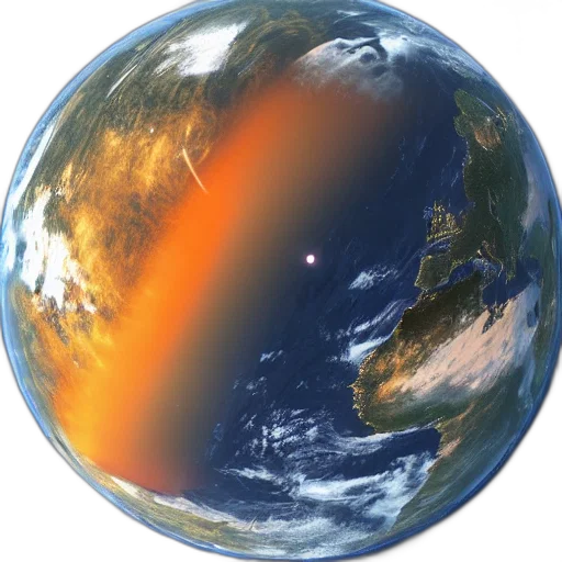 staff, sword, outer space, sunset transparent PNG cut-out