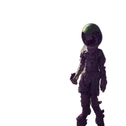 creature, robot, mask, staff transparent PNG cut-out