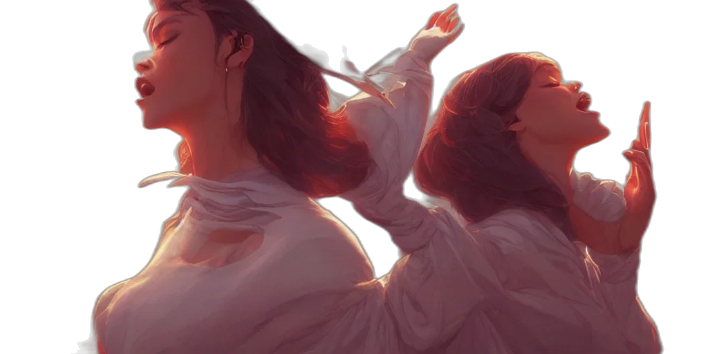 concept art, photorealistic, oil painting, anime transparent PNG cut-out