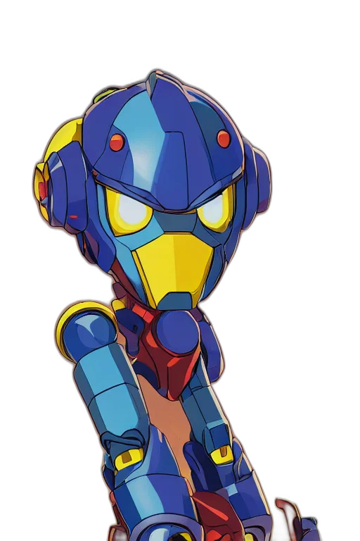 robot, weapon, concept art, pixel art transparent PNG cut-out