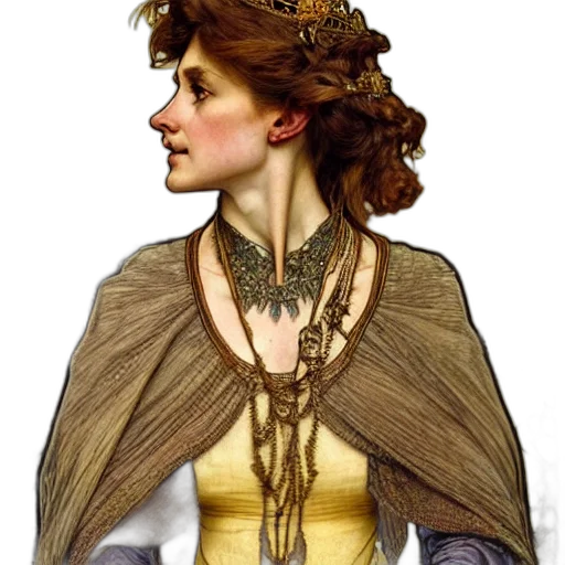 jewelry, crown, staff, dress transparent PNG cut-out