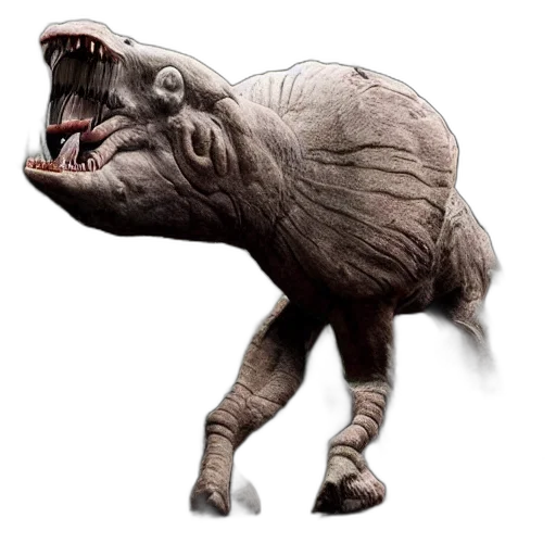 creature, animal, dragon, staff transparent PNG cut-out