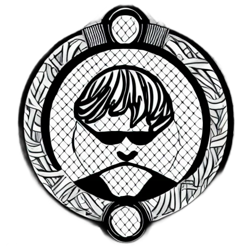 jacket, mask, cartoon, cyberpunk transparent PNG cut-out