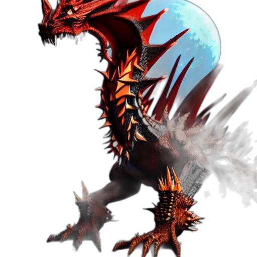 dragon, staff, sword, weapon transparent PNG cut-out