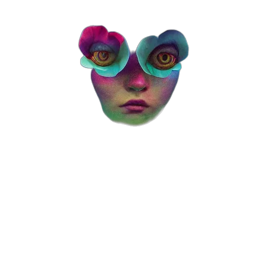 mask, face, creature, jewelry transparent PNG cut-out