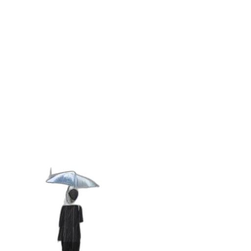 umbrella, staff, jacket, robot transparent PNG cut-out