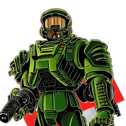 robot, concept art, comic book art, pixel art transparent PNG cut-out