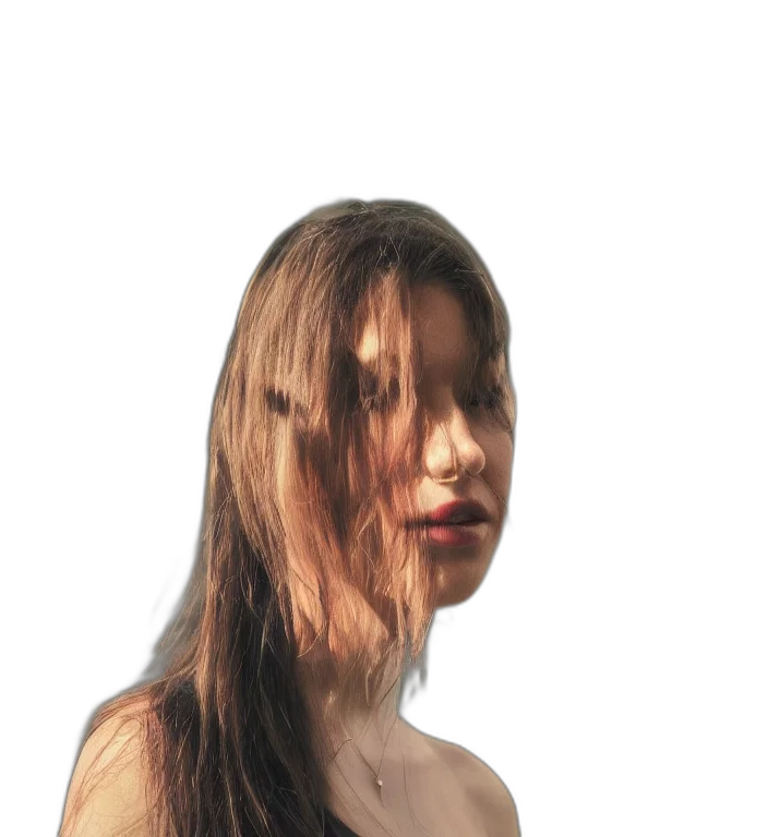 hair, face, dress, mask transparent PNG cut-out