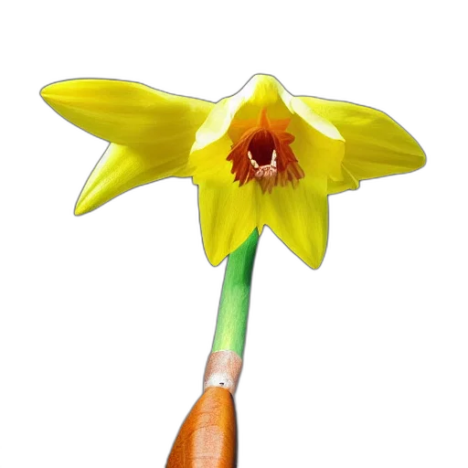 flower, staff, weapon, crown transparent PNG cut-out
