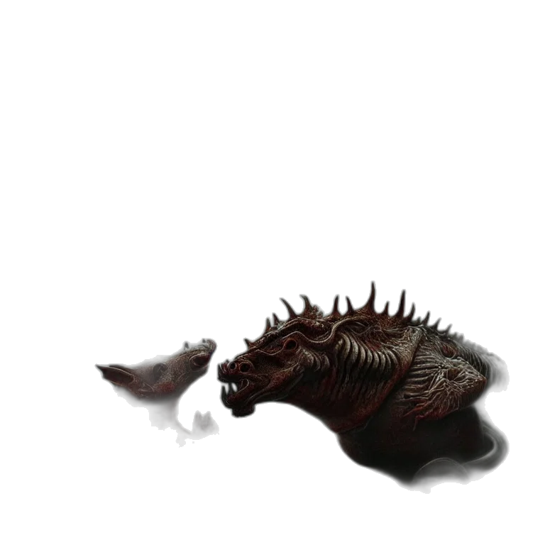 creature, dragon, animal, hair transparent PNG cut-out