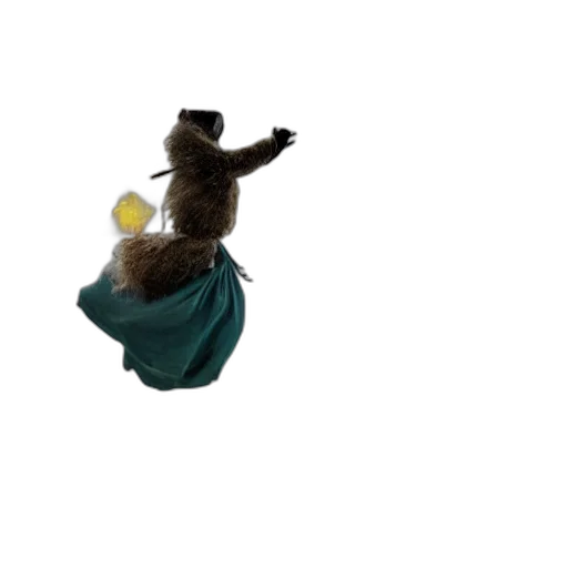 staff, animal, dress, hat transparent PNG cut-out