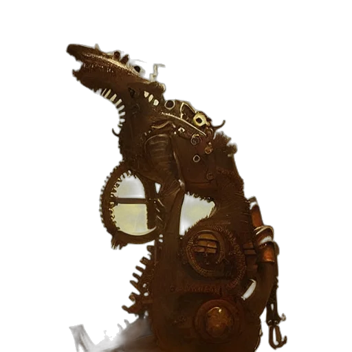 robot, weapon, dragon, staff transparent PNG cut-out