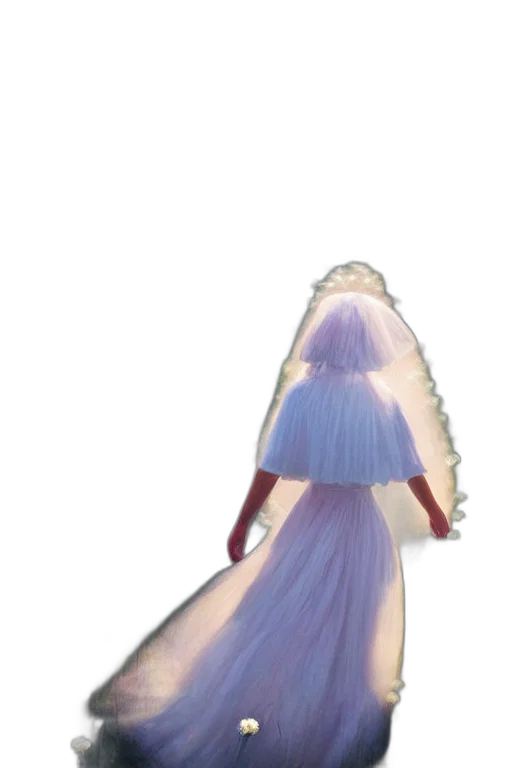 hair, dress, creature, crown transparent PNG cut-out