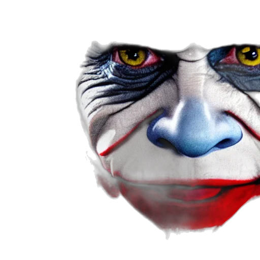 mask, face, creature, photorealistic transparent PNG cut-out