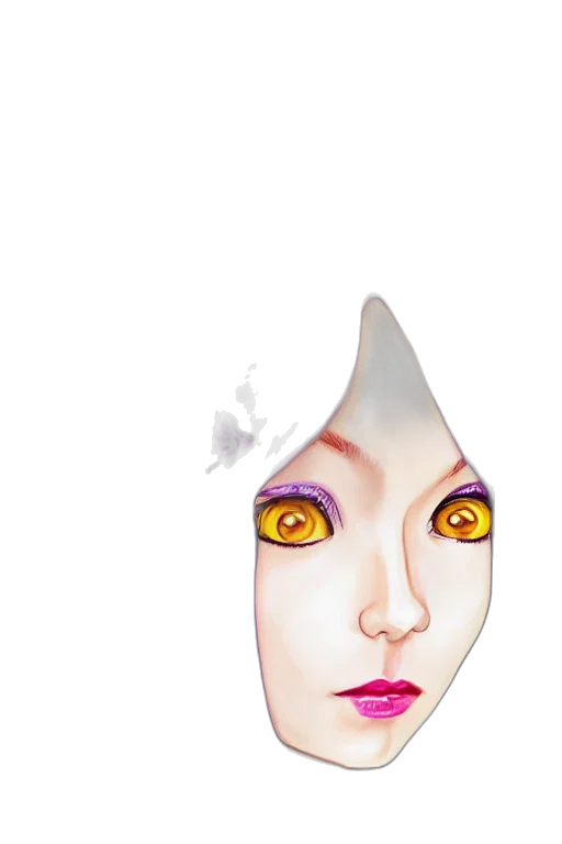 mask, face, creature, staff transparent PNG cut-out