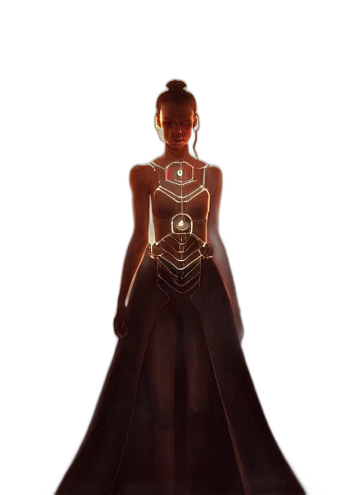 dress, jewelry, robot, crown transparent PNG cut-out