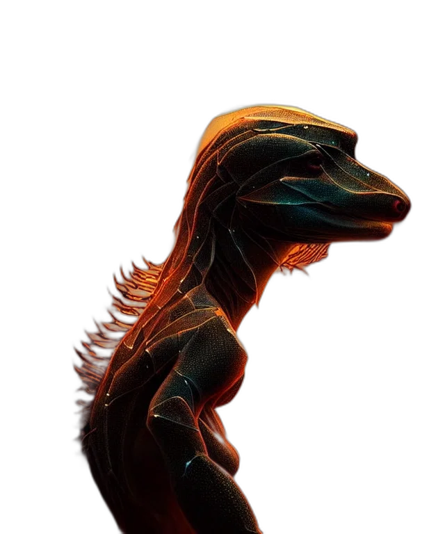 dragon, creature, animal, staff transparent PNG cut-out