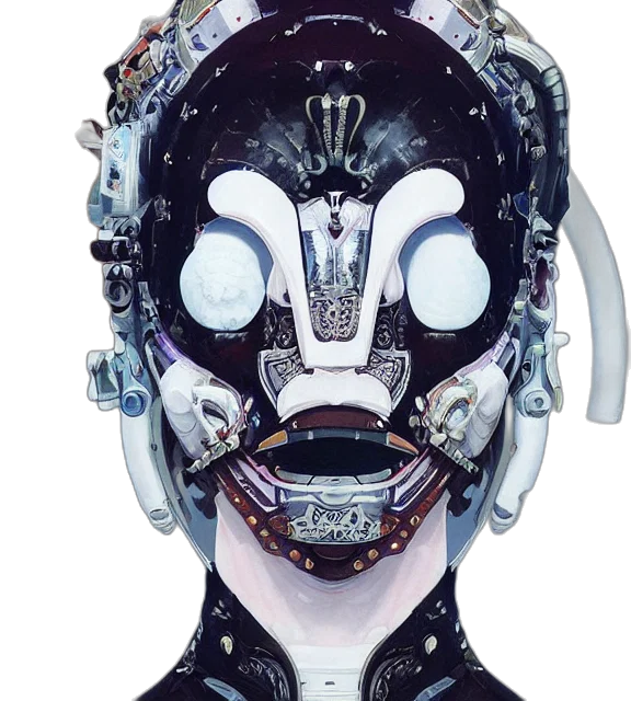 mask, robot, face, creature transparent PNG cut-out
