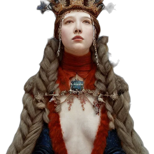 crown, dress, jewelry, face transparent PNG cut-out