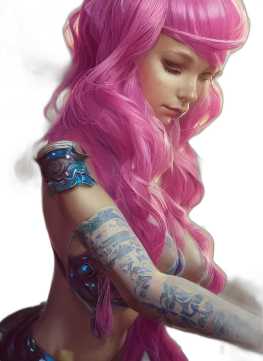 dress, dragon, jewelry, face transparent PNG cut-out