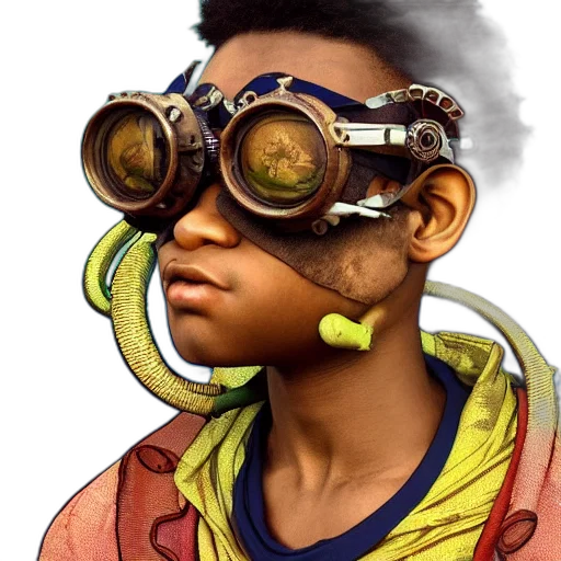 face, jacket, mask, concept art transparent PNG cut-out
